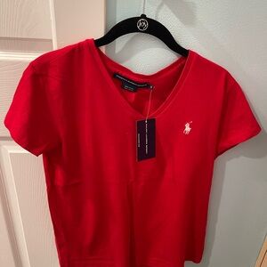 Ralph Lauren Red Short Sleeve Tee